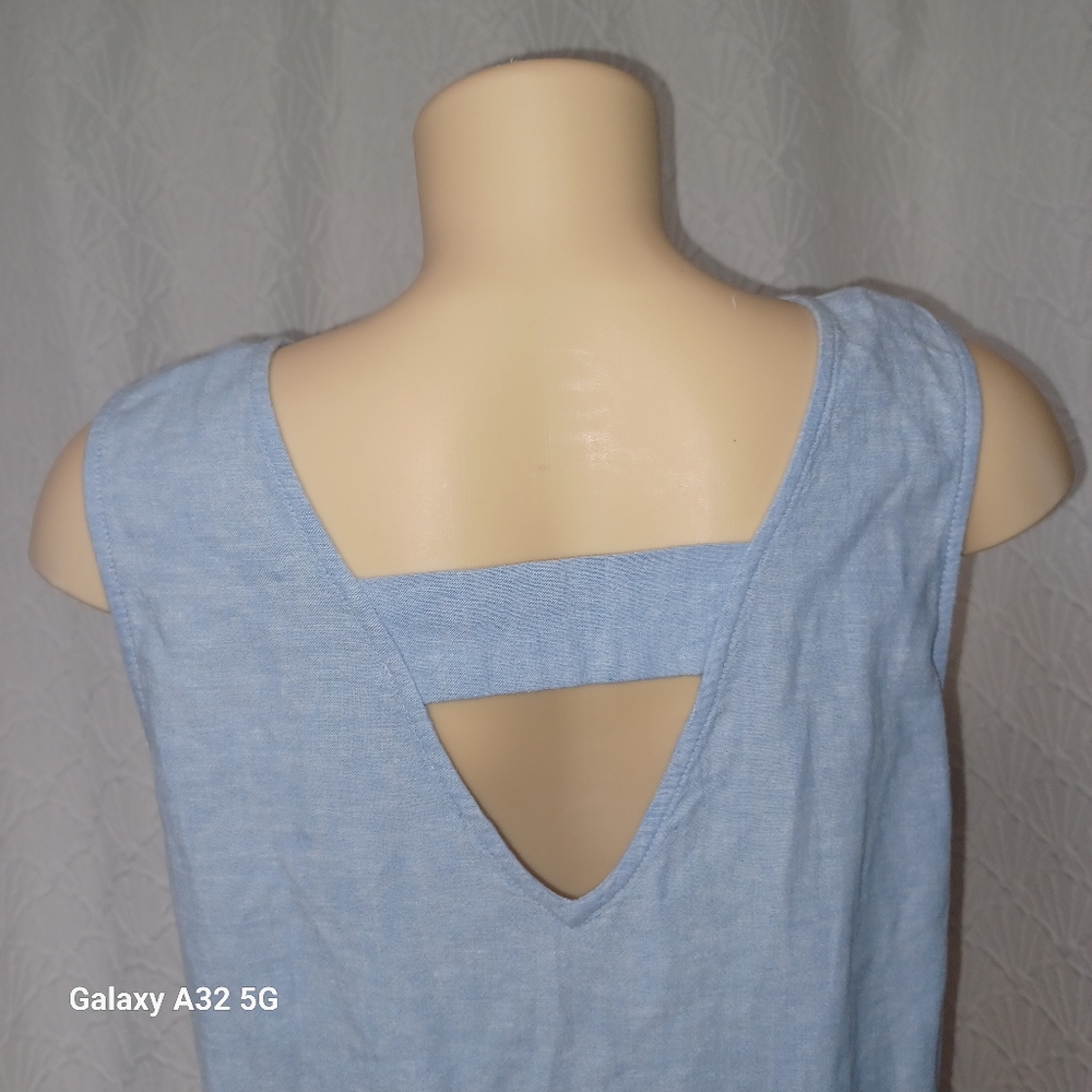 LOFT New Women Size M Light Blue Sleeveless Tank Top Size M - Picture 6 of 10